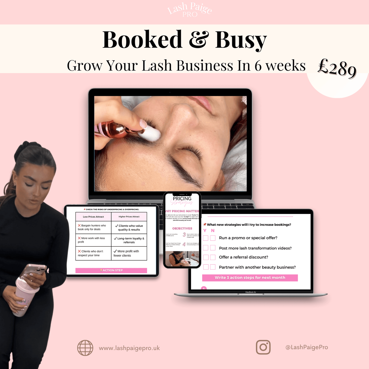 Booked and Busy: Grow Your Lash Business In 6 Weeks! - Lash Paige