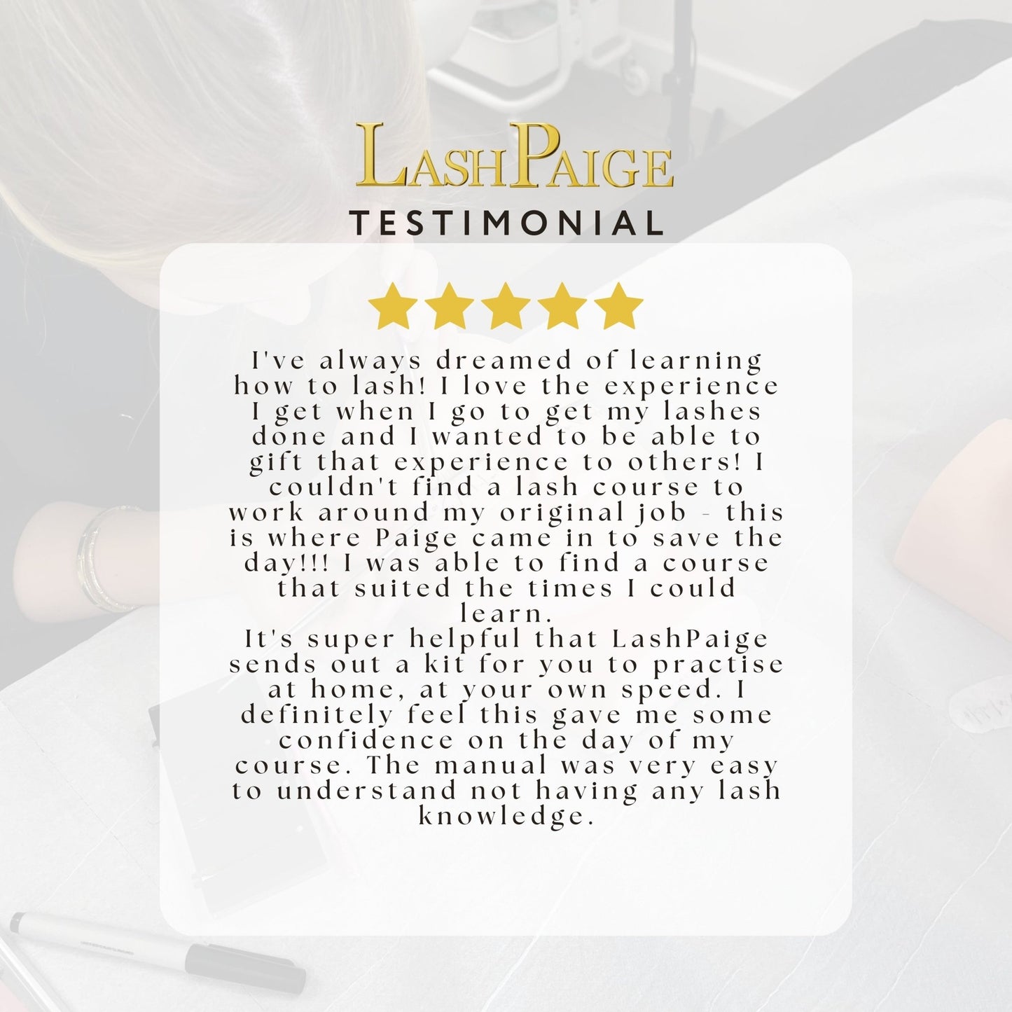 Learn 2 La$h - FREE KIT WORTH £130! - Lash Paige
